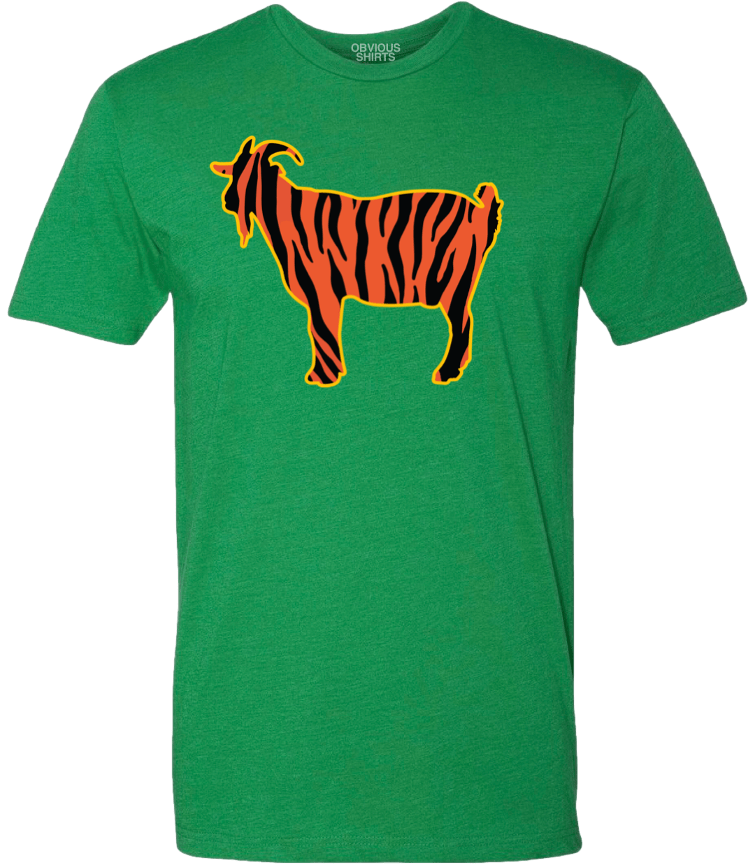 THE TIGER GOAT. (GREEN) - OBVIOUS SHIRTS