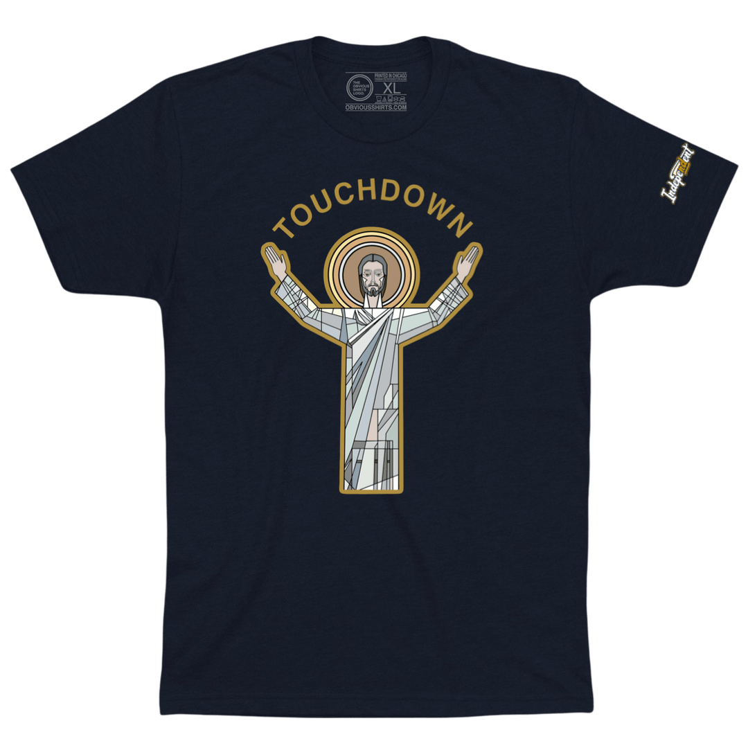 TOUCHDOWN JESUS. - OBVIOUS SHIRTS
