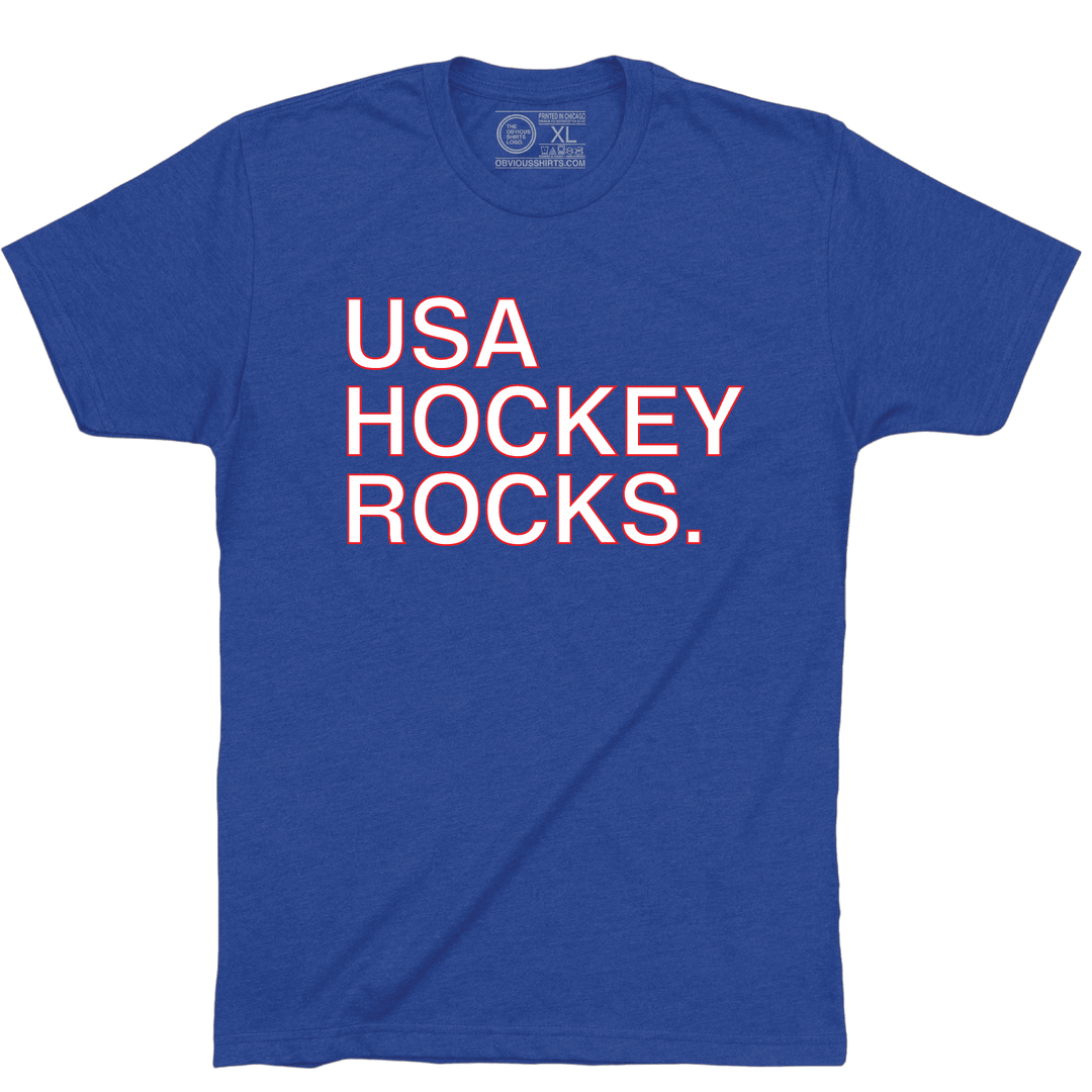 USA HOCKEY ROCKS. - OBVIOUS SHIRTS