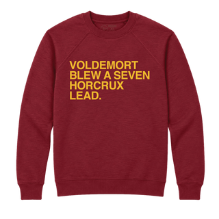 VOLDEMORT BLEW A SEVEN HORCRUX LEAD. (CHOOSE YOUR HOUSE COLORS) - OBVIOUS SHIRTS