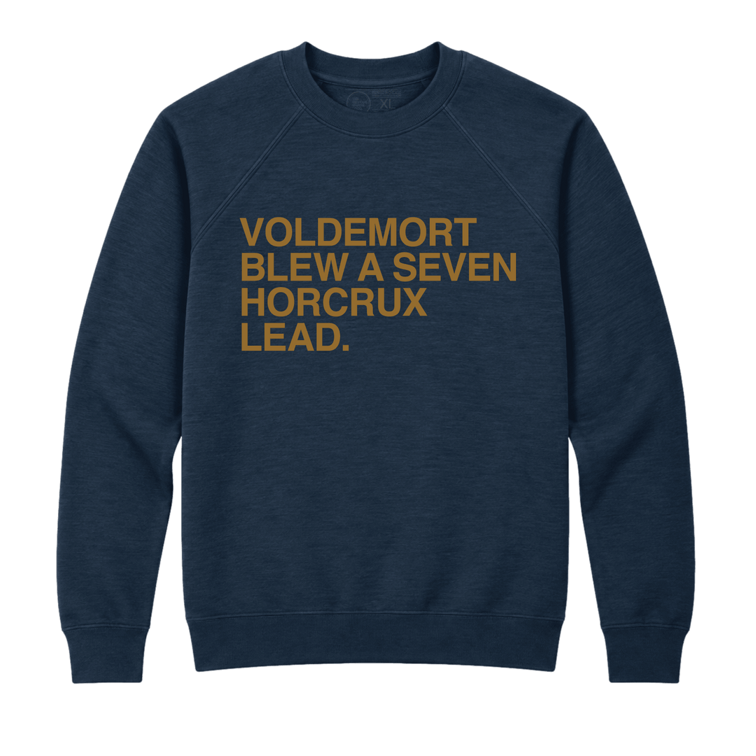 VOLDEMORT BLEW A SEVEN HORCRUX LEAD. (CHOOSE YOUR HOUSE COLORS) - OBVIOUS SHIRTS