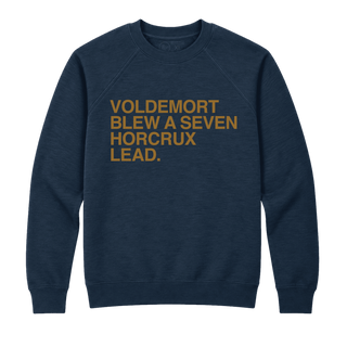 VOLDEMORT BLEW A SEVEN HORCRUX LEAD. (CHOOSE YOUR HOUSE COLORS) - OBVIOUS SHIRTS