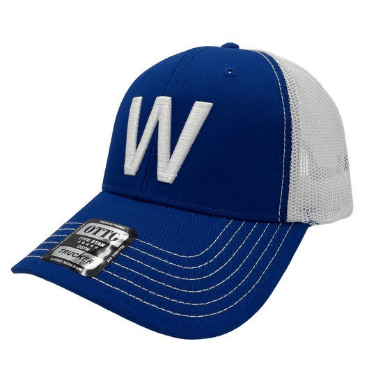 W SNAPBACK HAT. (ROYAL/WHITE) - OBVIOUS SHIRTS