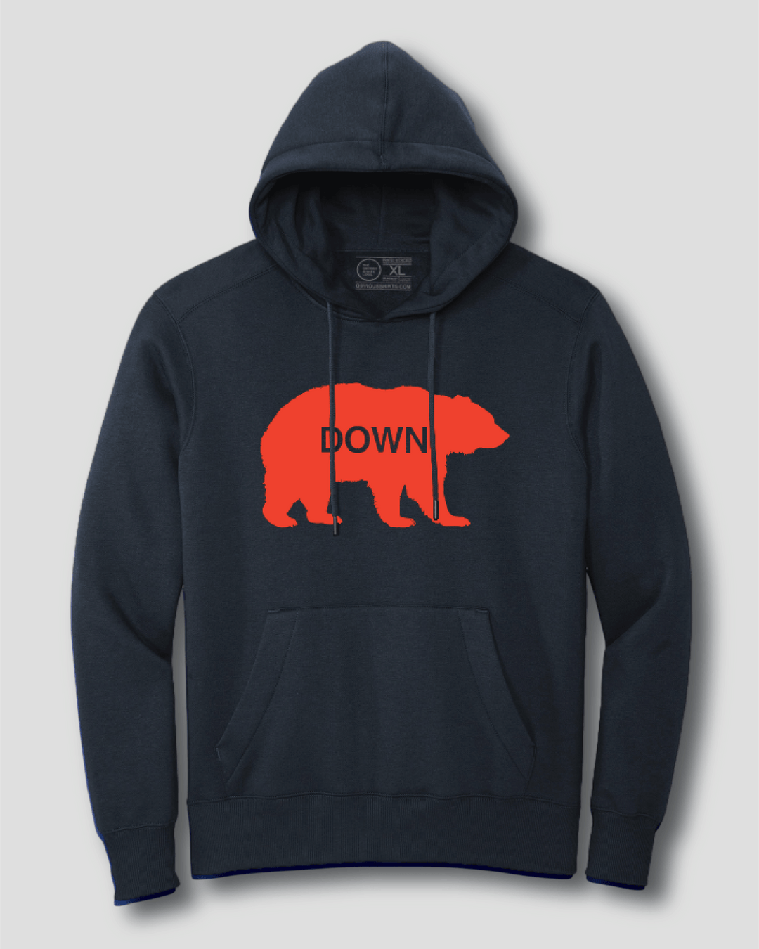 WALKING BEAR DOWN (HOODED SWEATSHIRT) - OBVIOUS SHIRTS