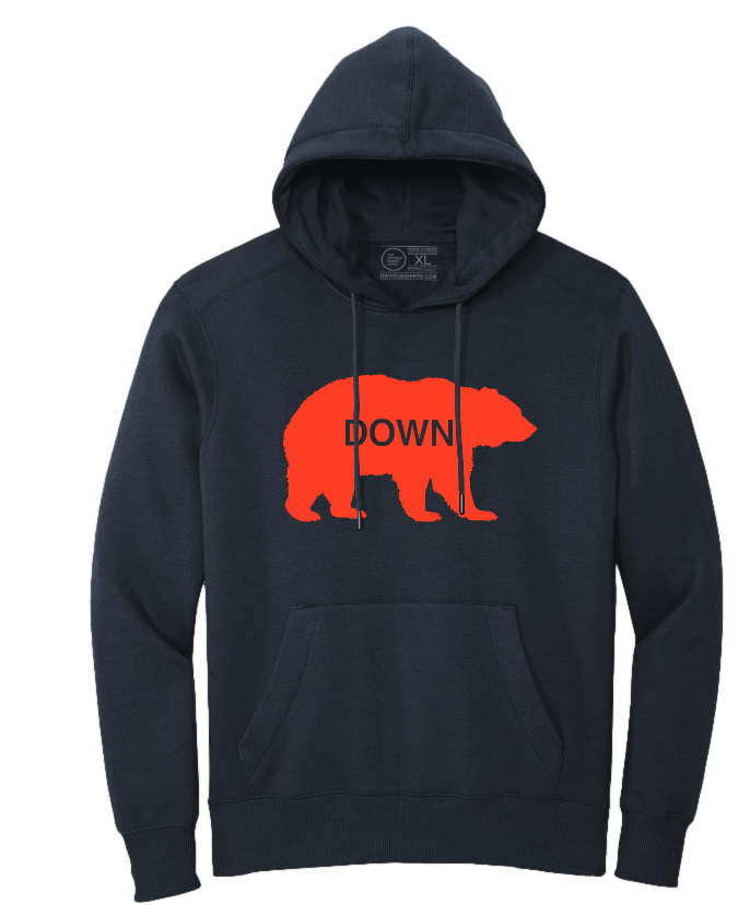 WALKING BEAR DOWN (HOODED SWEATSHIRT) - OBVIOUS SHIRTS