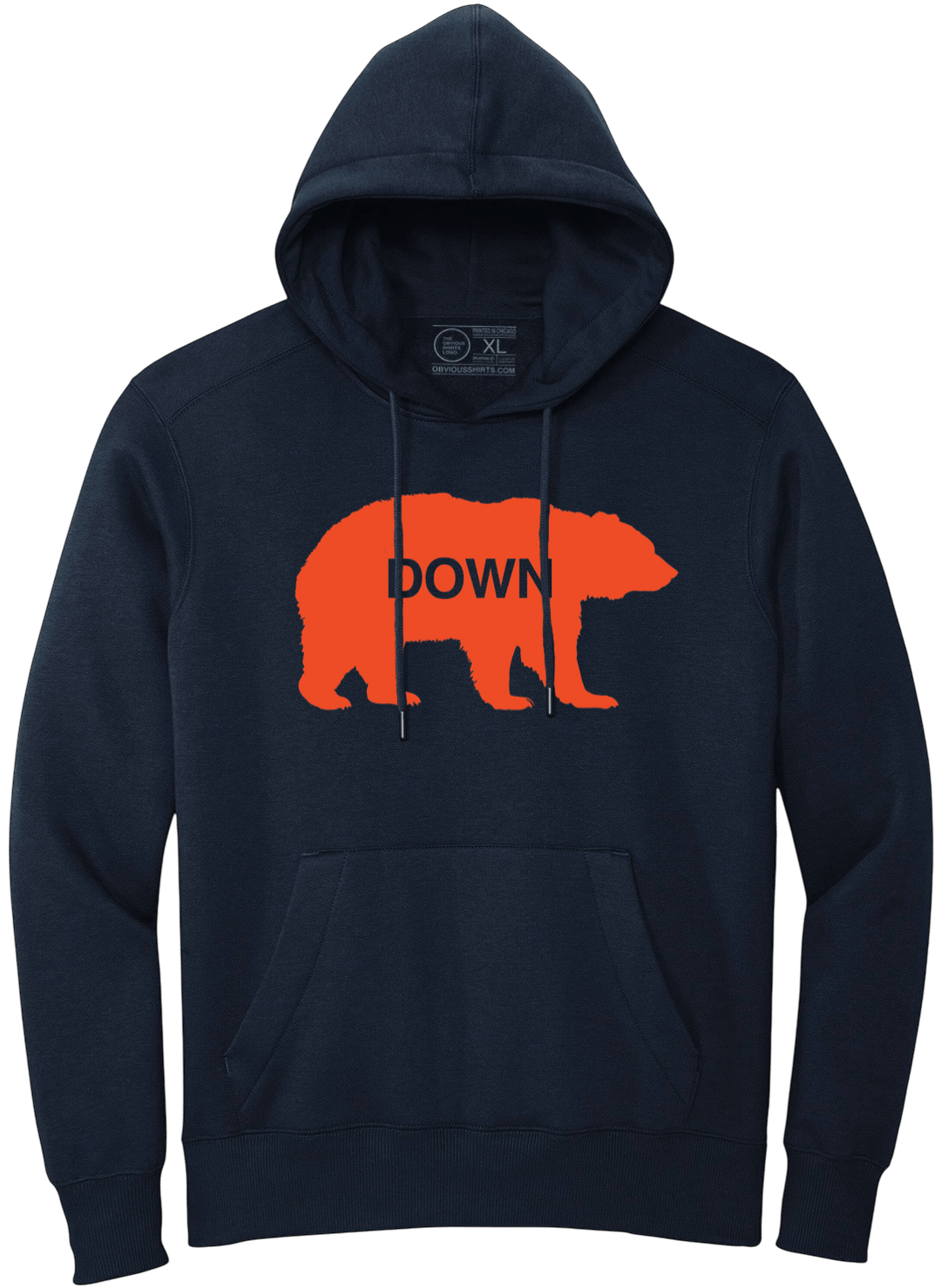 WALKING BEAR DOWN (HOODED SWEATSHIRT) - OBVIOUS SHIRTS