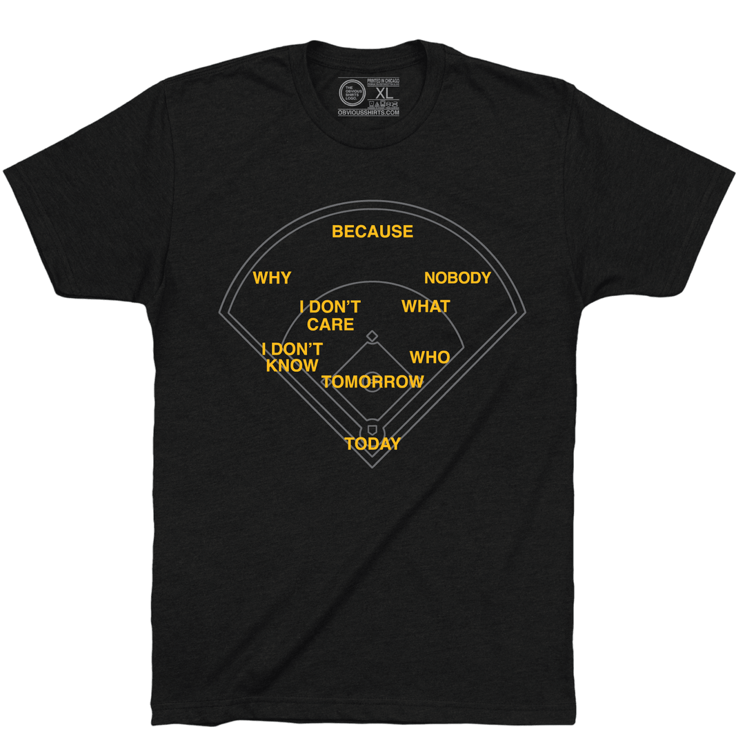 WHO'S ON FIRST? - OBVIOUS SHIRTS