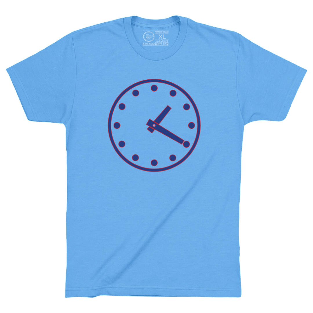 WRIGLEY CLOCK. (ELECTRIC BLUES) - OBVIOUS SHIRTS