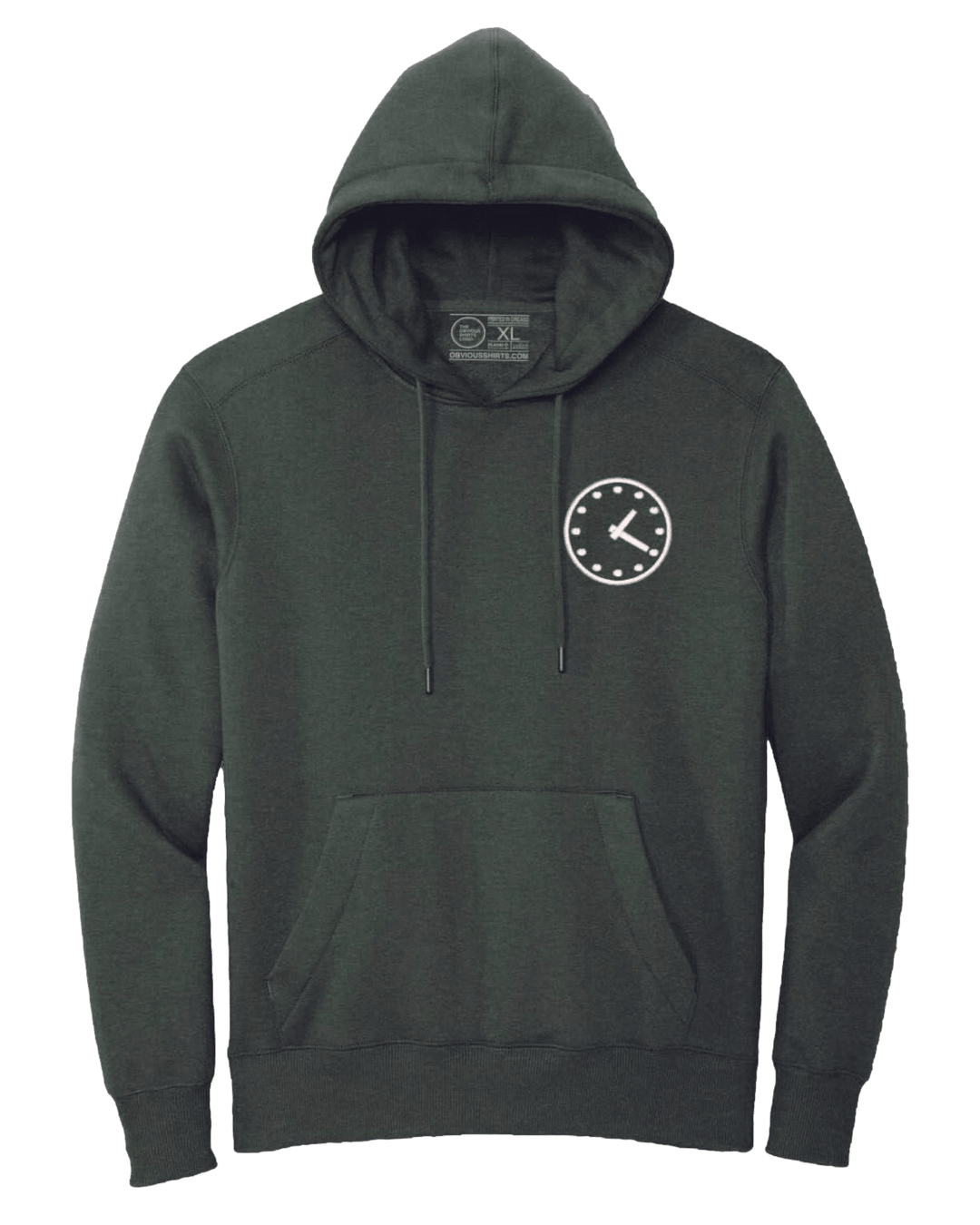 WRIGLEY CLOCK EMBROIDERED (HOODED SWEATSHIRT) - OBVIOUS SHIRTS