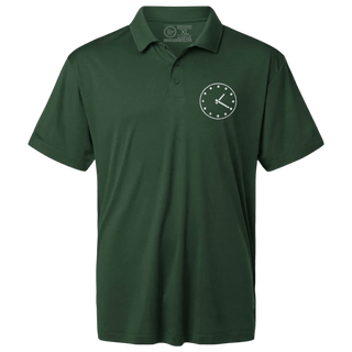 Wrigley Clock Embroidered Polo. by Obvious Shirts