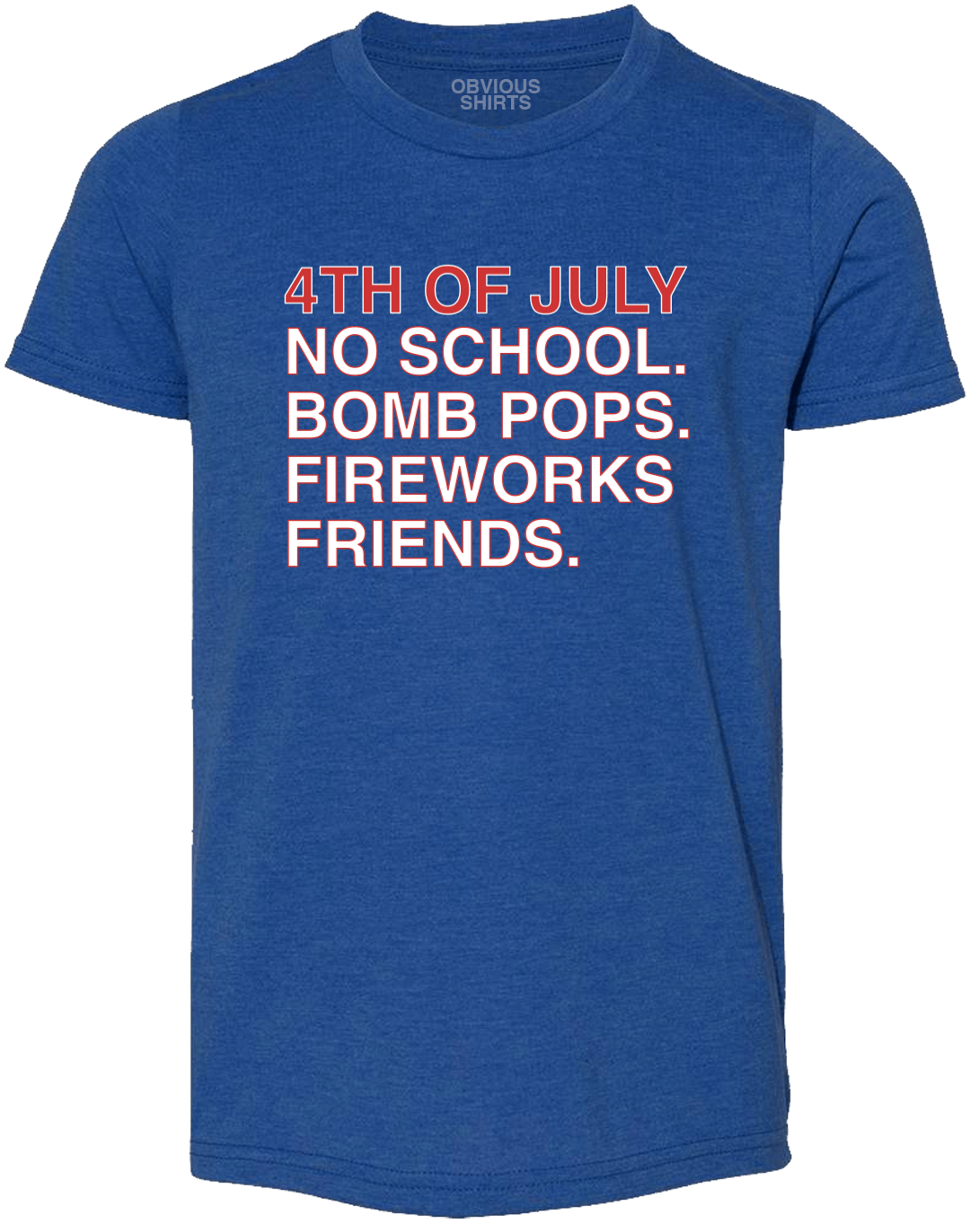 4TH OF JULY RULES. (YOUTH) - OBVIOUS SHIRTS