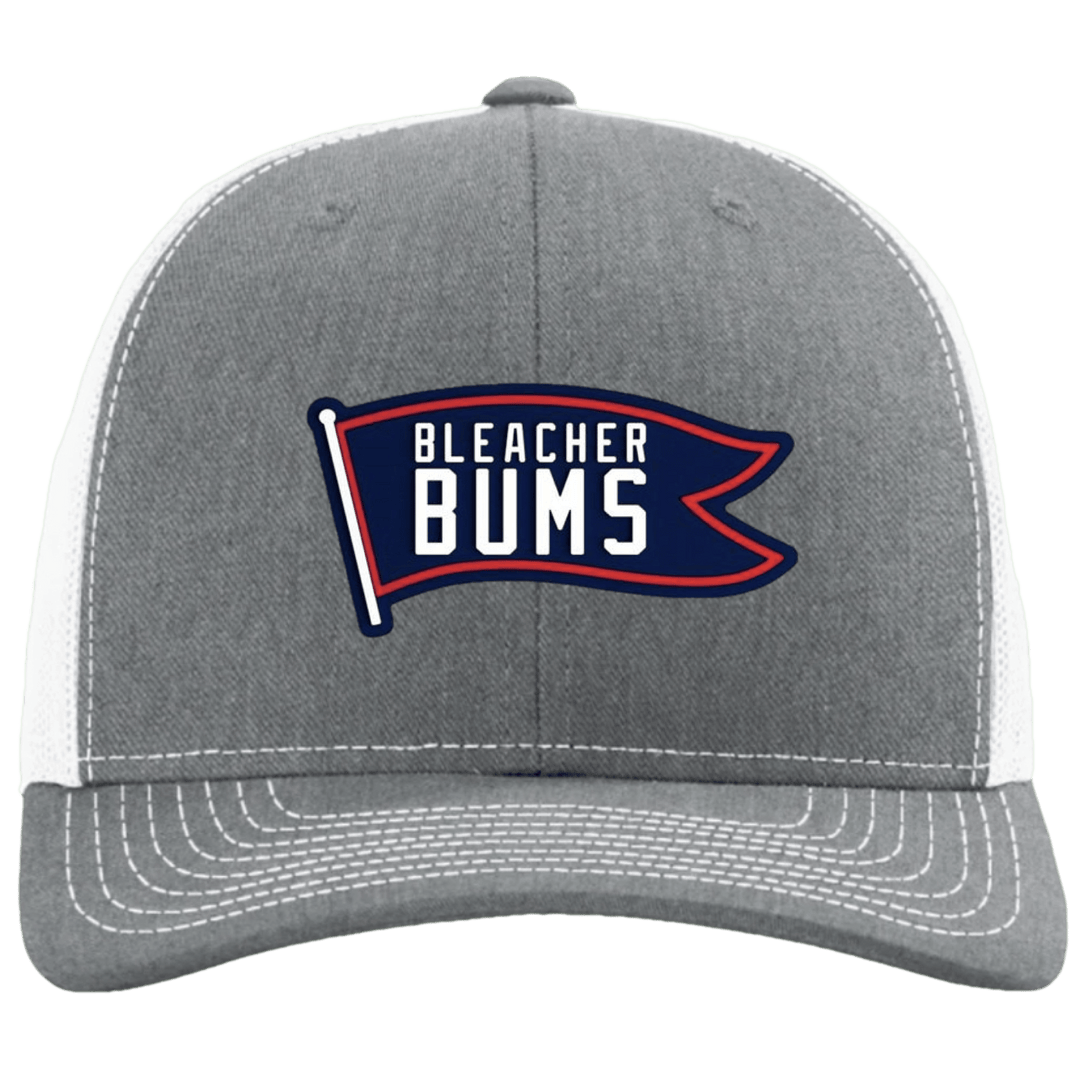 BLEACHER BUMS SNAPBACK HAT. (GREY/WHITE) - OBVIOUS SHIRTS