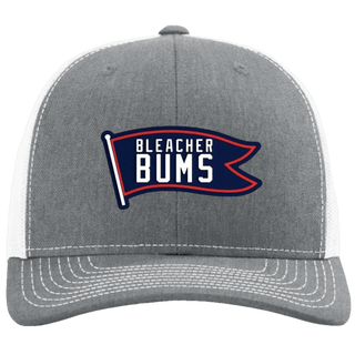 BLEACHER BUMS SNAPBACK HAT. (GREY/WHITE) - OBVIOUS SHIRTS