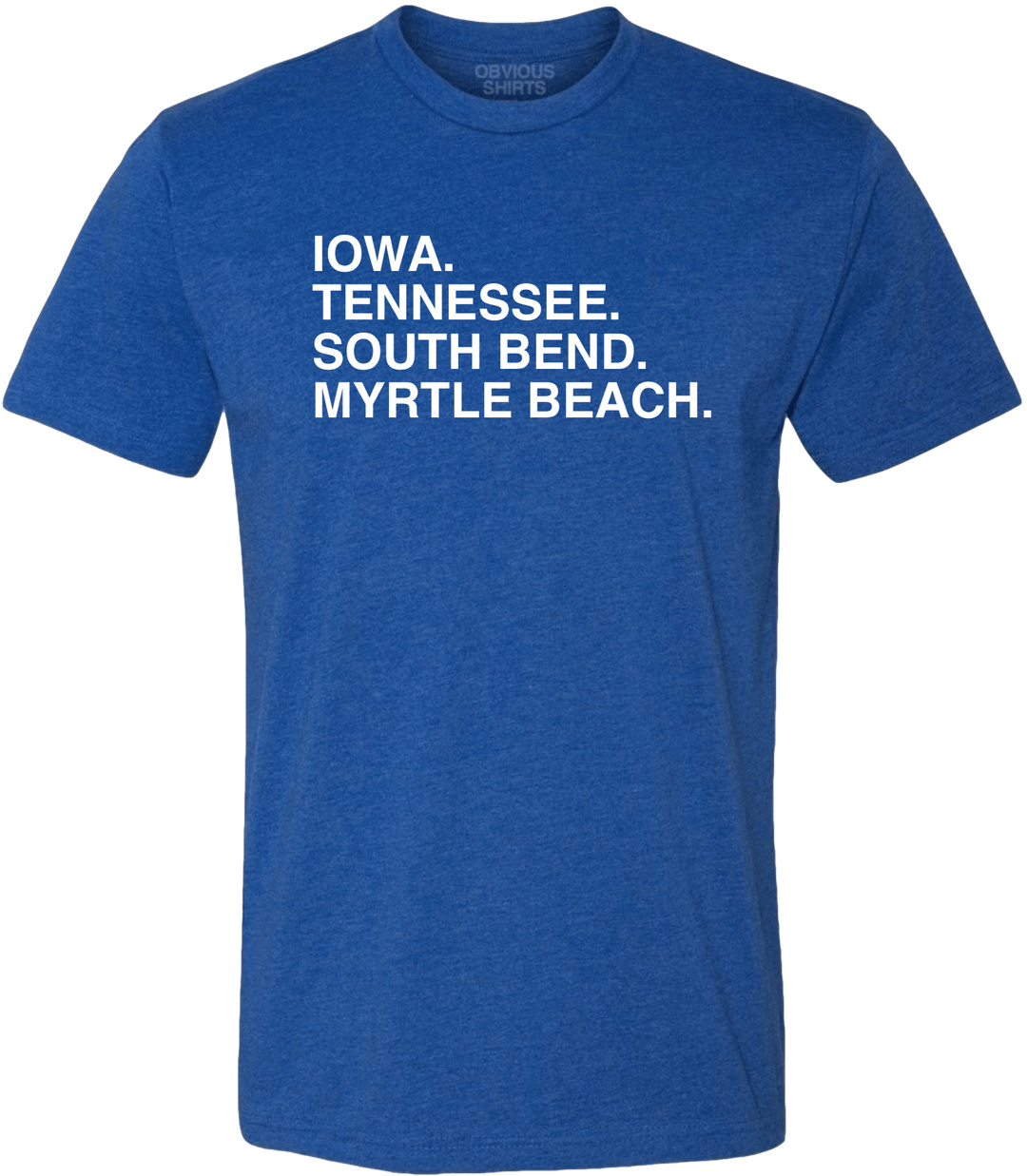 Cubs Minor League Affiliates | obvious Shirts. Blue / LG