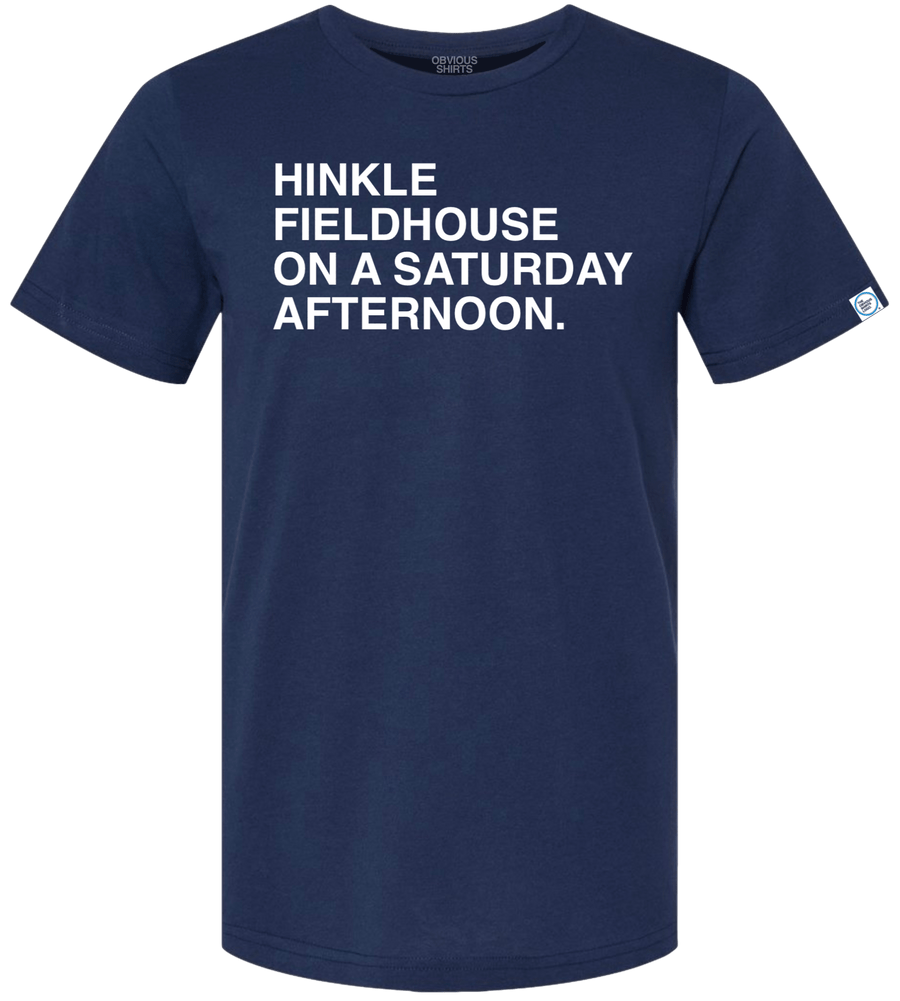 HINKLE FIELDHOUSE ON A SATURDAY AFTERNOON. OBVIOUS SHIRTS.