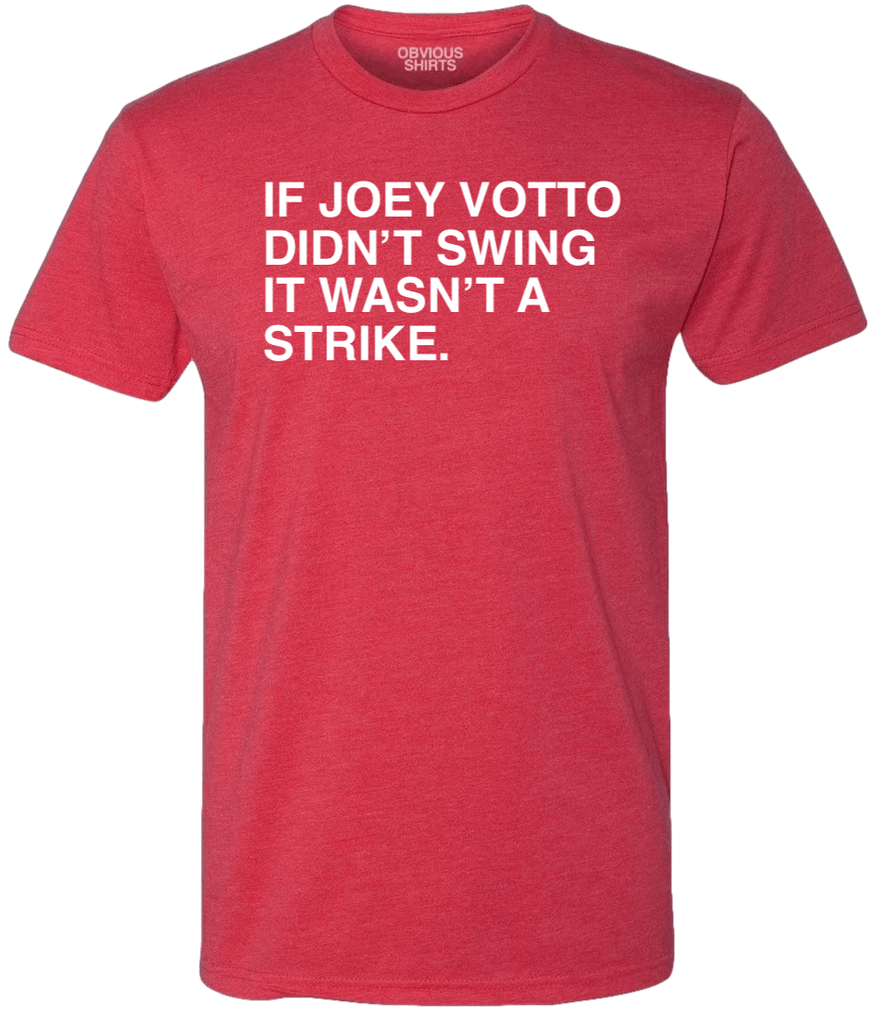 IF JOEY VOTTO DIDN'T SWING IT WASN'T A STRIKE.