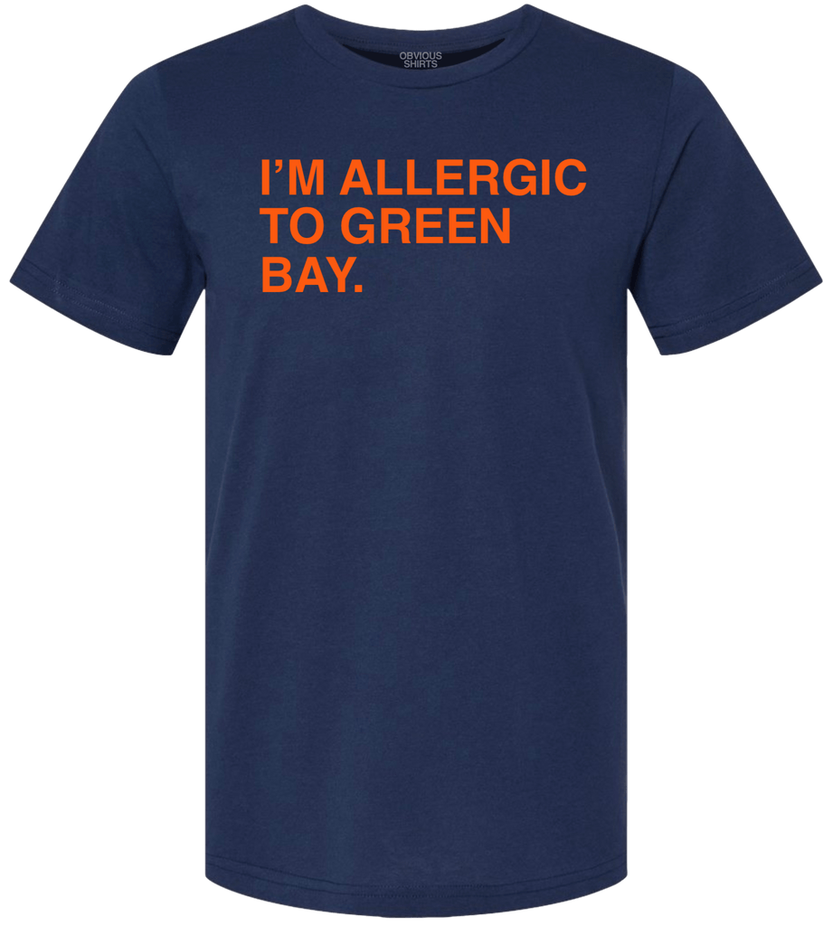 I'M Allergic To Green Bay Shirt - Peanutstee