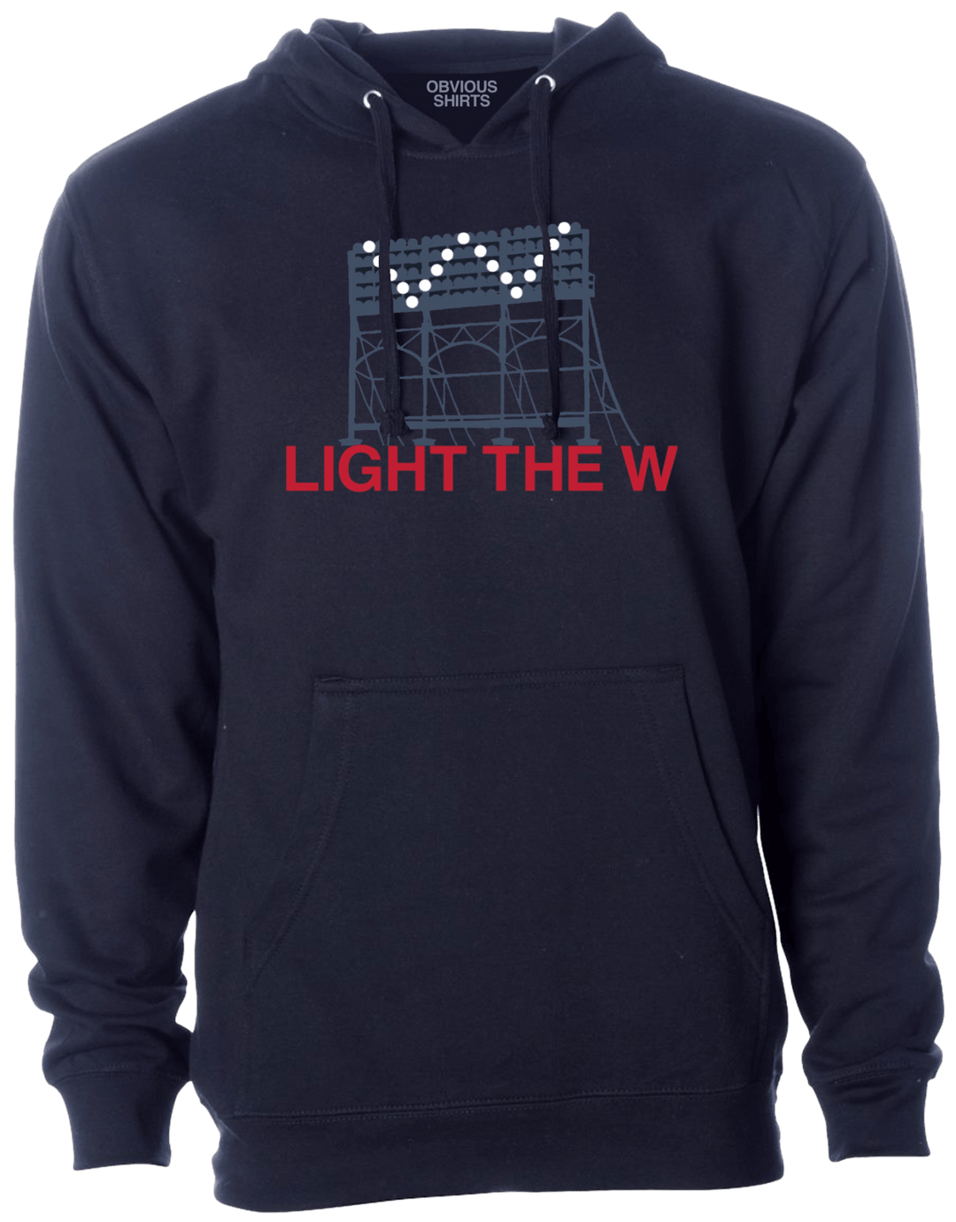 LIGHT THE W. (HOODED SWEATSHIRT) - OBVIOUS SHIRTS