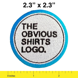 OBVIOUS SHIRTS EMBROIDERED LOGO PATCH. - OBVIOUS SHIRTS