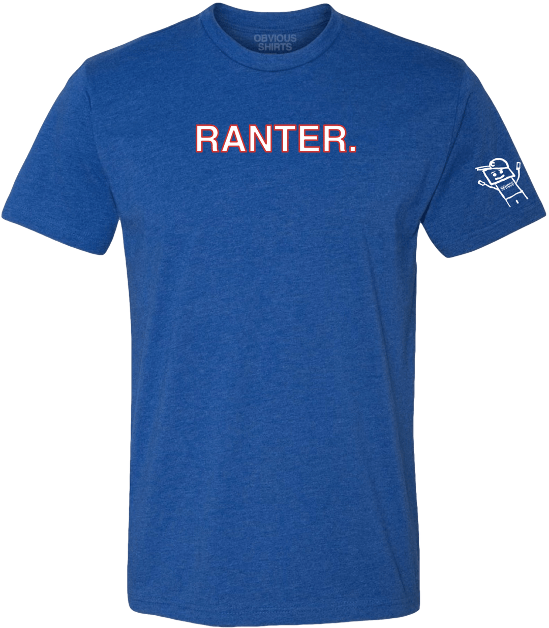 RANTER. (WHITE/RED) - OBVIOUS SHIRTS