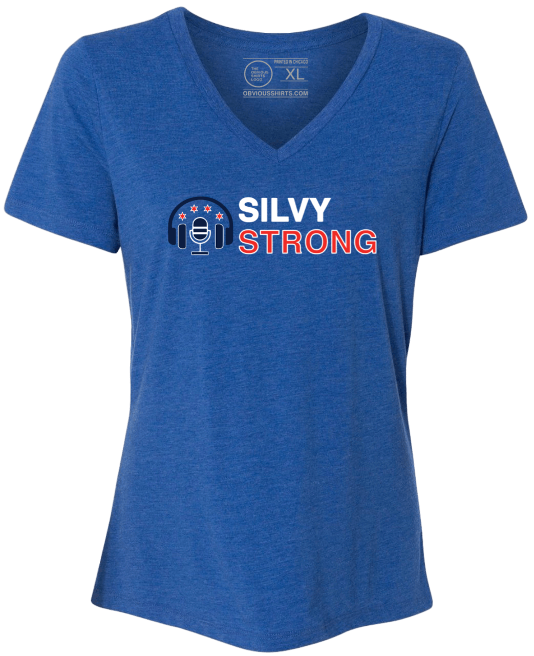 SILVY STRONG (WOMEN'S V-NECK) - OBVIOUS SHIRTS.