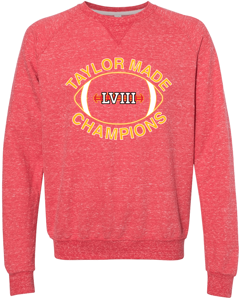TAYLOR MADE CHAMPIONS. (RED CREW SWEATSHIRT) - OBVIOUS SHIRTS