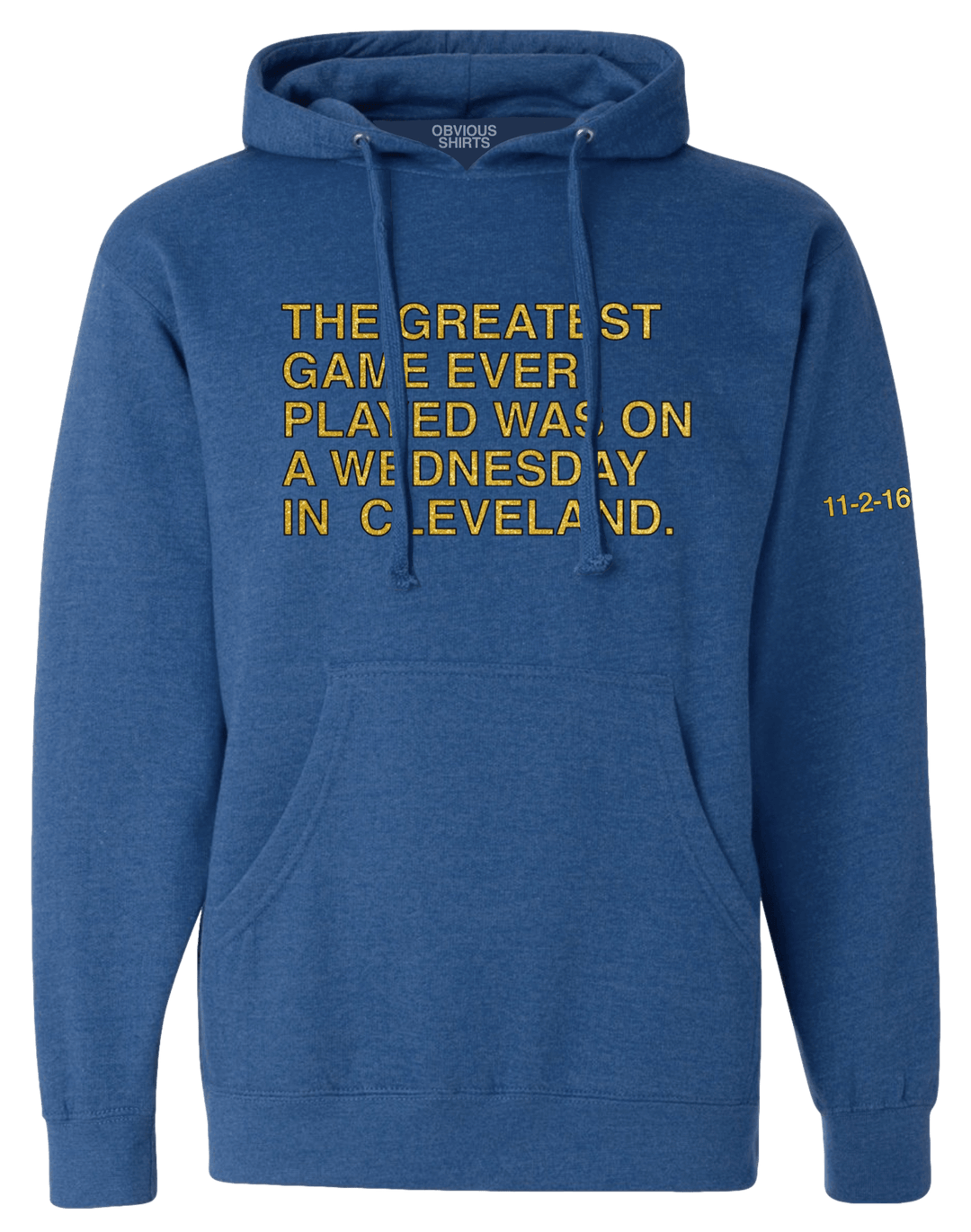 THE GREATEST GAME EVER PLAYED - ANNIVERSARY EDITION (HOODED SWEATSHIRT) - OBVIOUS SHIRTS