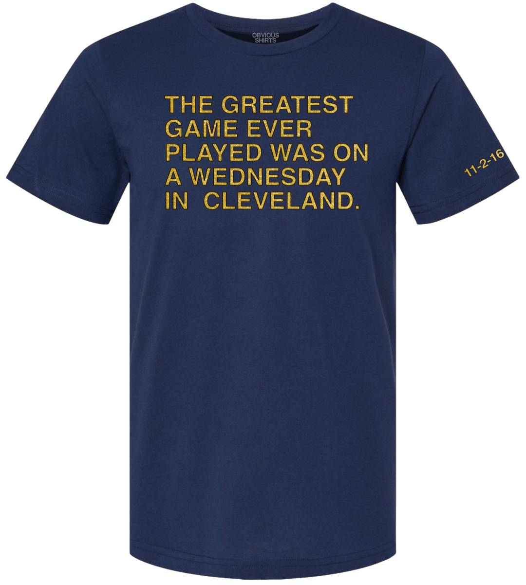 THE GREATEST GAME EVER PLAYED. (NAVY ANNIVERSARY EDITION) - OBVIOUS SHIRTS
