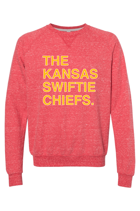 THE KANSAS SWIFTIE CHIEFS. (CREW SWEATSHIRT) - OBVIOUS SHIRTS