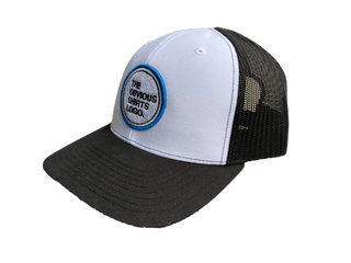 THE OBVIOUS SHIRTS LOGO SNAPBACK HAT. (WHITE/BLACK) - OBVIOUS SHIRTS.