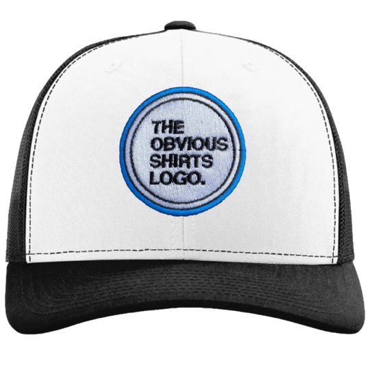 THE OBVIOUS SHIRTS LOGO SNAPBACK HAT. (WHITE/BLACK) - OBVIOUS SHIRTS
