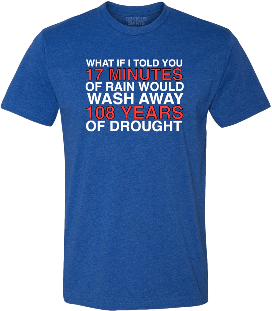 What if I Told You 17 Minutes of Rain Gray T-Shirt - Clark Street Sports